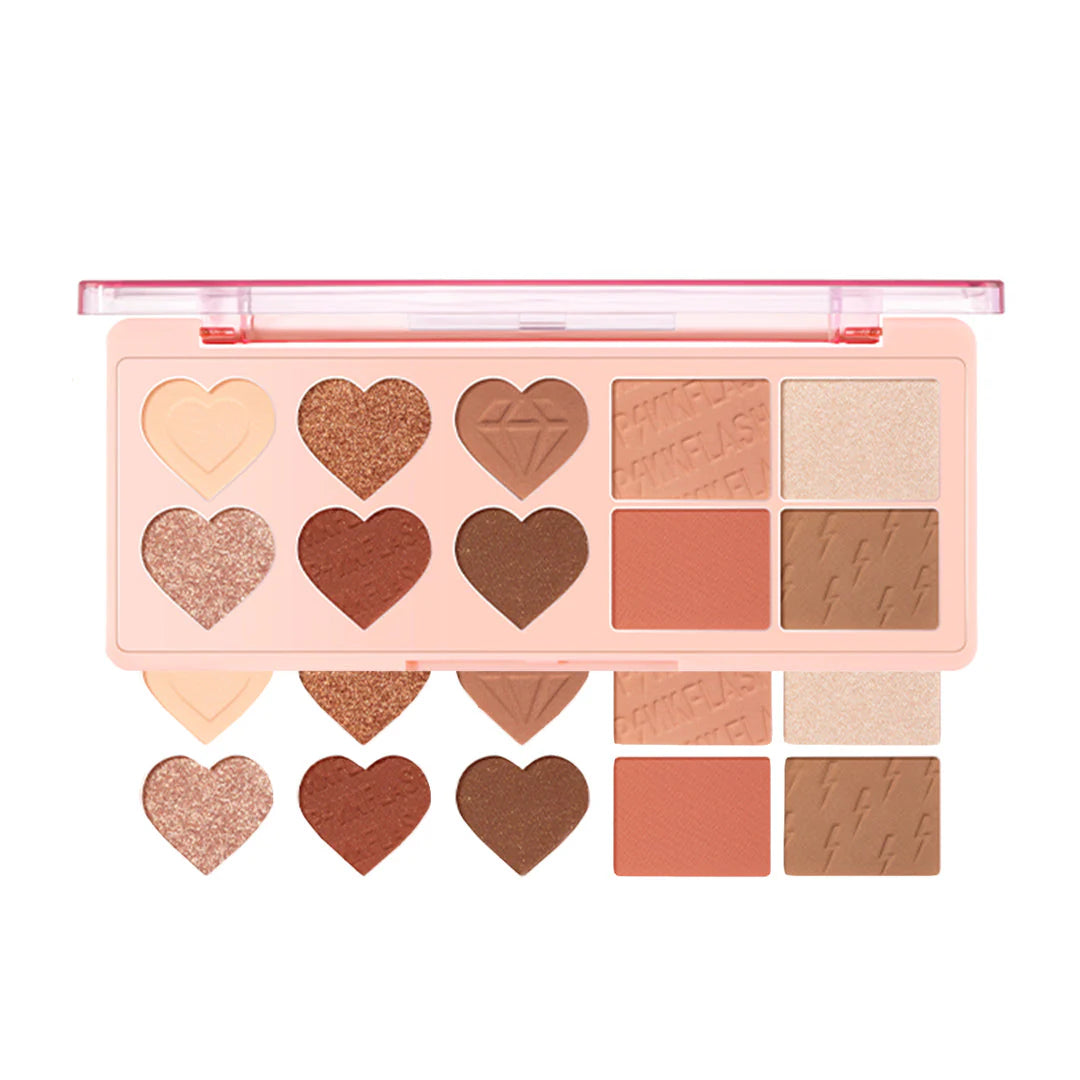 Pinkflash Multi Face Palette-3# Caramel 4pc Set + 1 Full Size Product Worth 25% Value Free