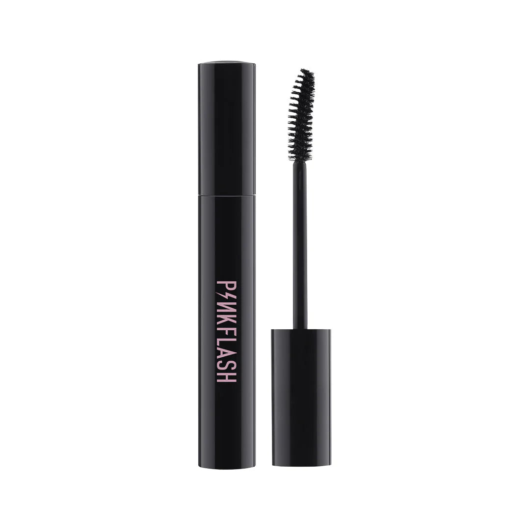 Pinkflash Black Oil- proof Curl Mascara-2# Long 4pc Set + 1 Full Size Product Worth 25% Value Free