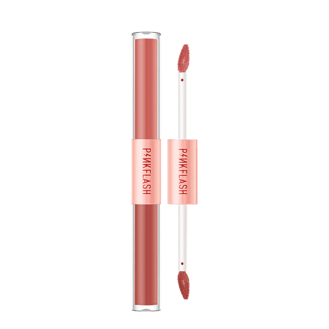 Pinkflash Duo Lipgloss-D02# 4pc Set + 1 Full Size Product Worth 25% Value Free