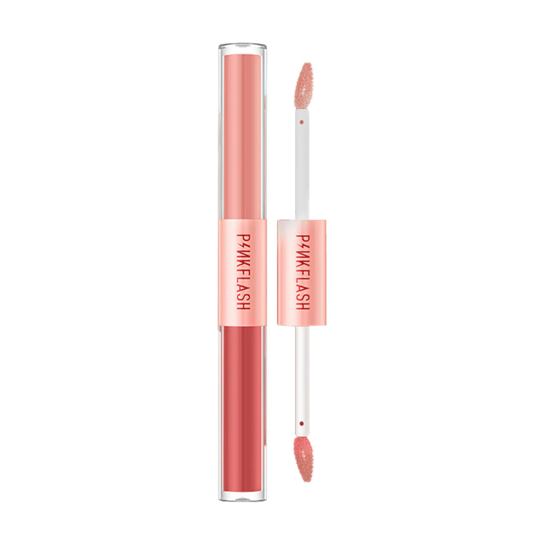 Pinkflash Duo Lipgloss-M01# 4pc Set + 1 Full Size Product Worth 25% Value Free