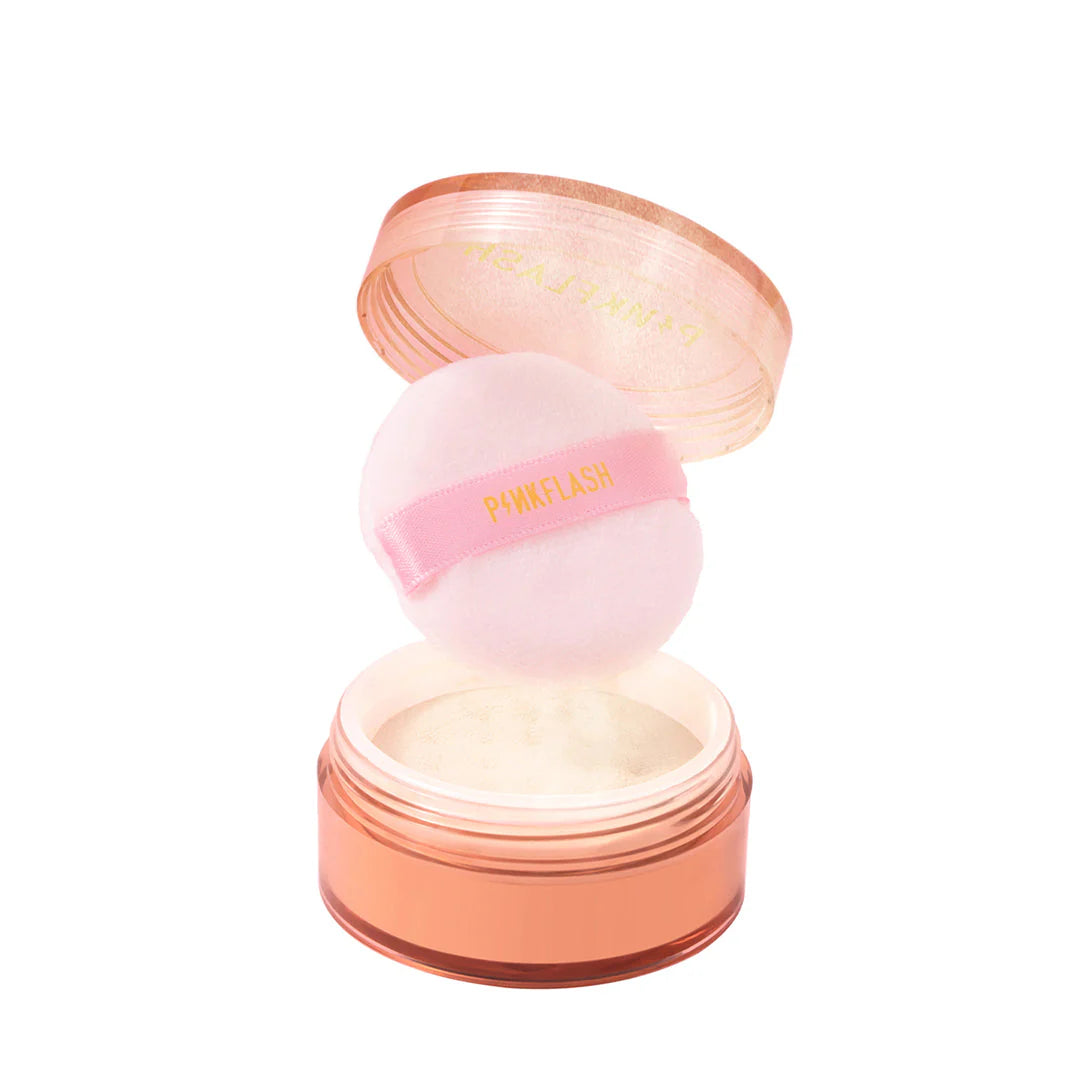 Pinkflash Oil Controller Translucent Loose Powder-111# 4pc Set + 1 Full Size Product Worth 25% Value Free