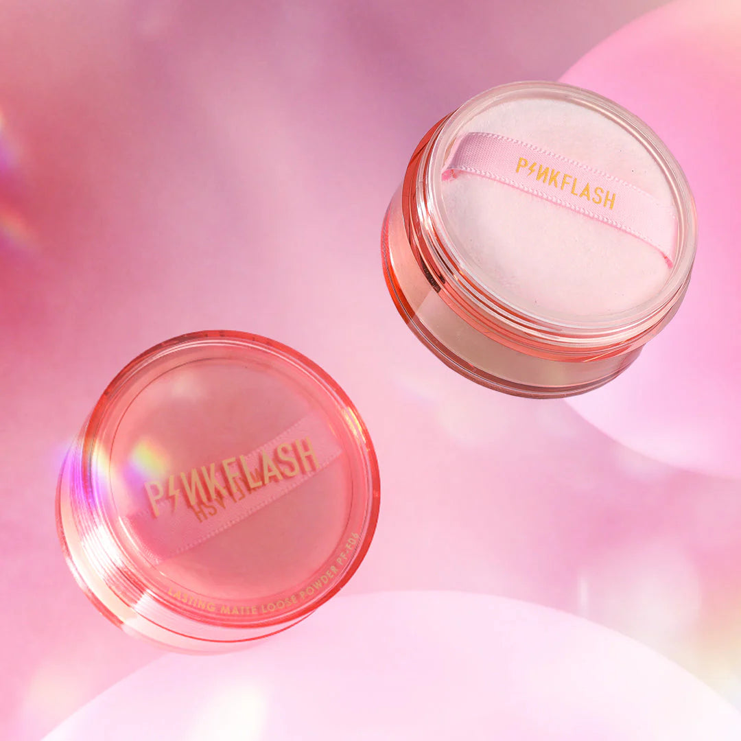 Pinkflash Oil Controller Translucent Loose Powder-111# 4pc Set + 1 Full Size Product Worth 25% Value Free
