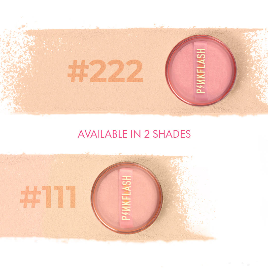 Pinkflash Oil Controller Translucent Loose Powder-222# 4pc Set + 1 Full Size Product Worth 25% Value Free