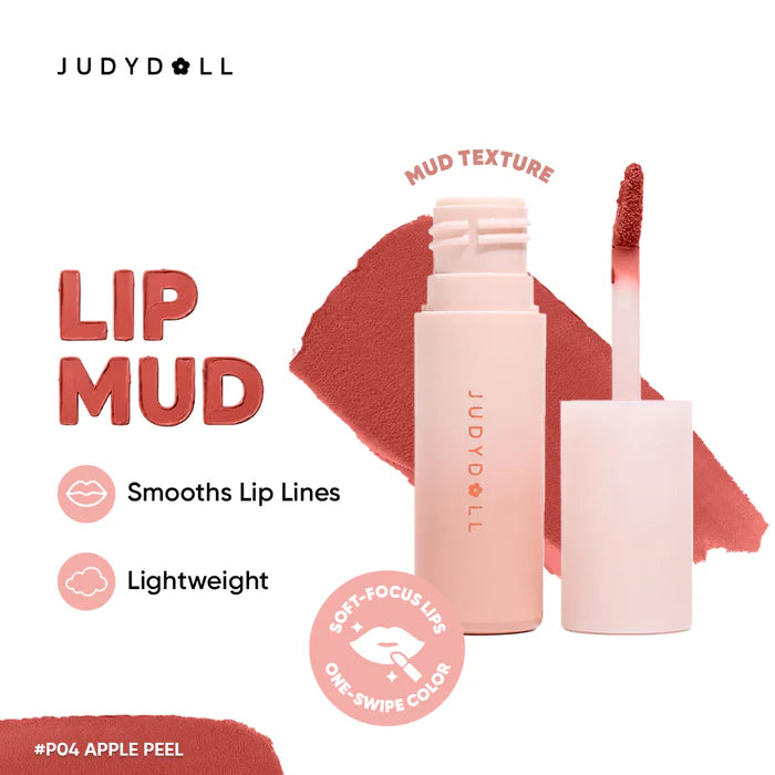 Judydoll Lip Mud P04 4pc Set + 1 Full Size Product Worth 25% Value Free