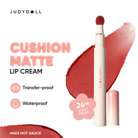 Judydoll Cushion Matte Lock Up Cream N03 Hot Sauce 4pc Set + 1 Full Size Product Worth 25% Value Free