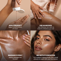 4pc Set + 1 Full Size Product Worth 25% Value Free Lirene Coconut Shine illuminating Body And Face Cream
