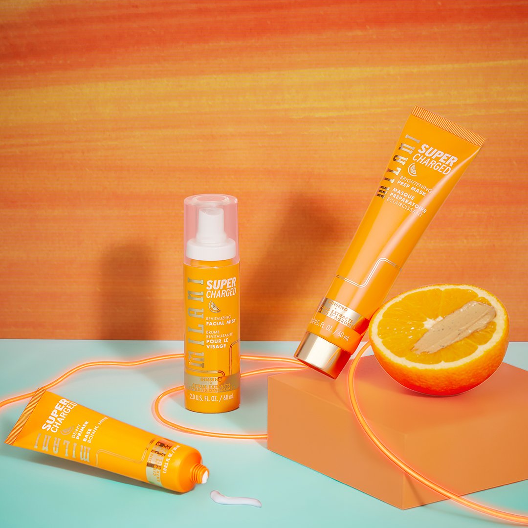 Milani Supercharged Revitalizing Facial Mist 4pc Set + 1 Full Size Product Worth 25% Value Free