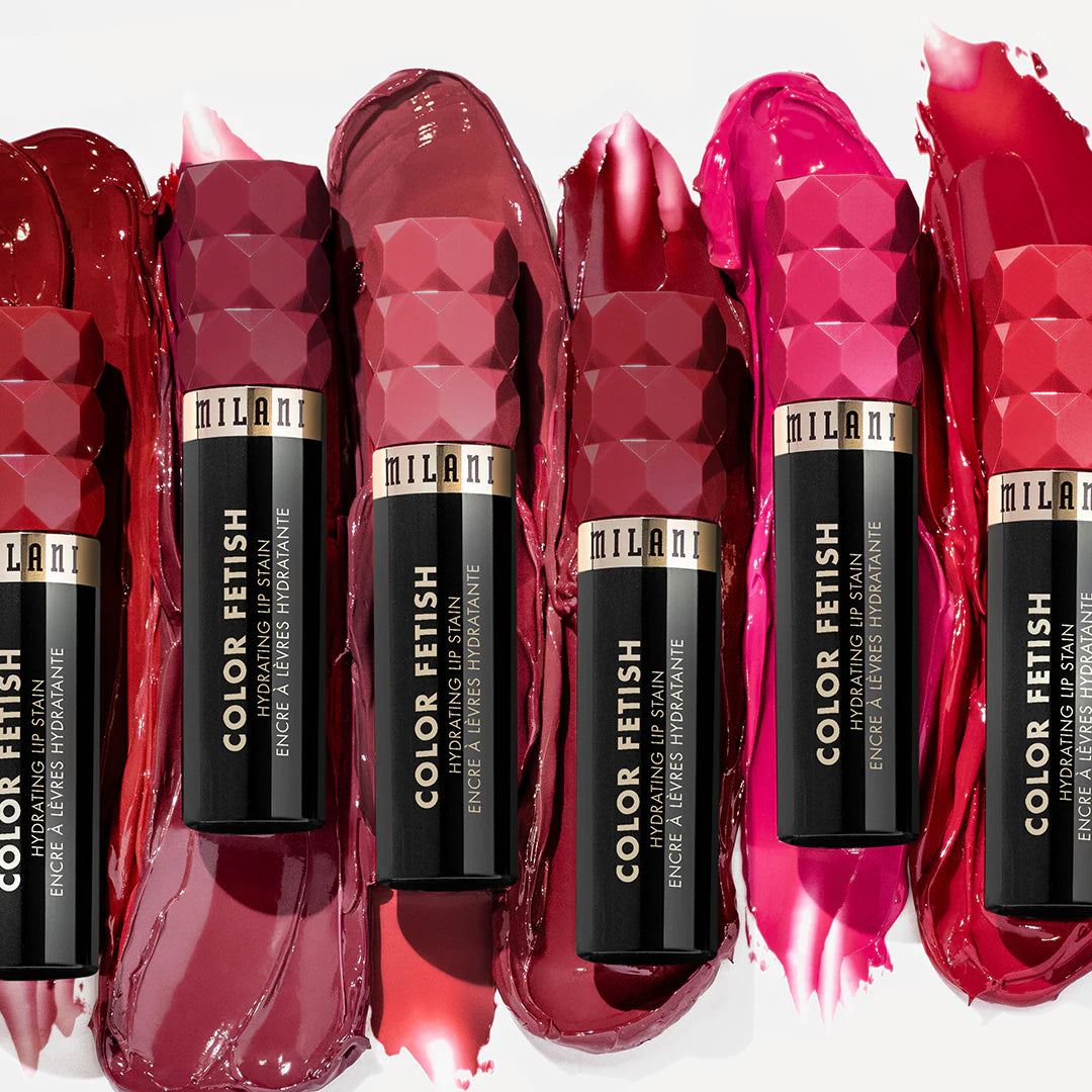 Milani Color Fetish Hydrating Lip Stain-160 Bitten Berry 4pc Set + 1 Full Size Product Worth 25% Value Free