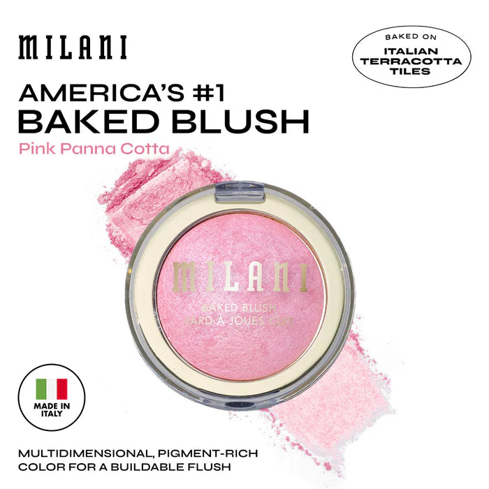 Milani Baked Blush Pink Panna Cotta 4pc Set + 1 Full Size Product Worth 25% Value Free