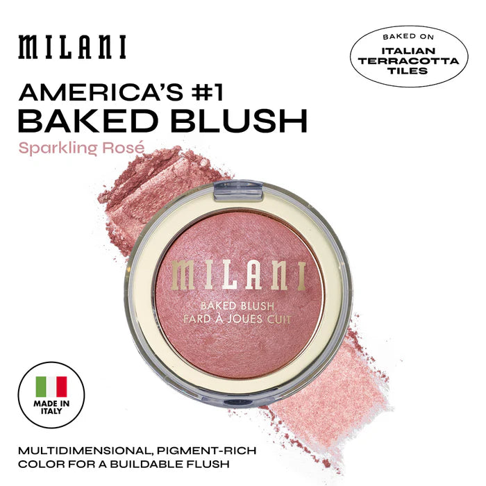 Milani Baked Blush Sparkling Rosé 4pc Set + 1 Full Size Product Worth 25% Value Free