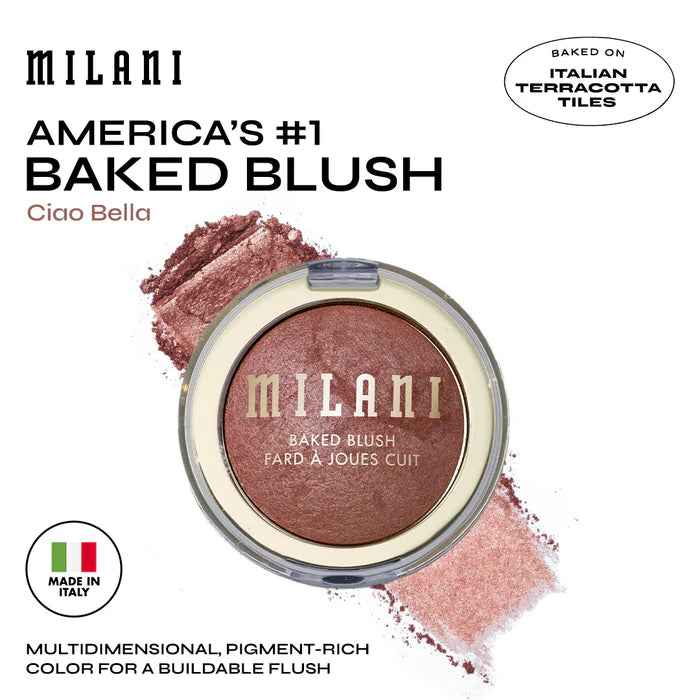 Milani Baked Blush Ciao Bella 4pc Set + 1 Full Size Product Worth 25% Value Free