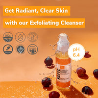 Koric Daily Glow Vitamin C Exfoliating Cleanser 3pc Set + 1 Full Size Product Worth Rs 495 Free