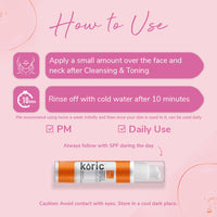 Koric 10% AHA Peeling Serum 3pc Set + 1 Full Size Product Worth Rs 645 Free