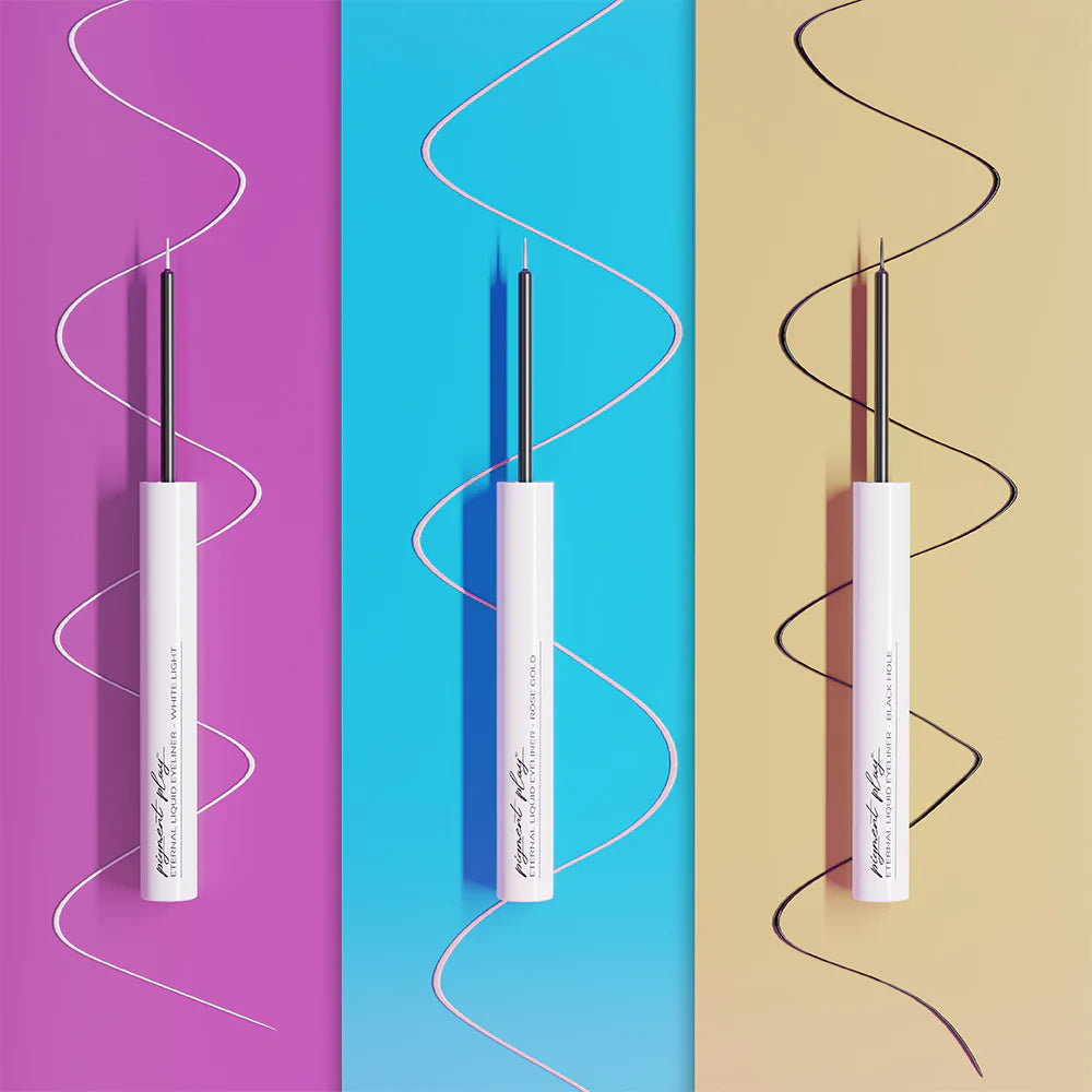 Pigment Play Eternal Liquid Eyeliner Black Hole  4pc Set + 1 Full Size Product Worth 25% Value Free