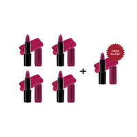 L.A.Girl Pretty & Plump Lipstick-Surge 4pc Set + 1 Full Size Product Worth 25% Value Free