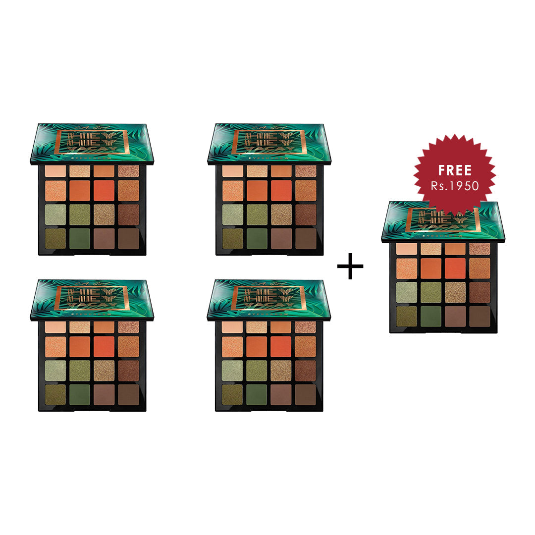 Hey Hey Vacay Eyeshadow Palette - Under The Palms 4pc Set + 1 Full Size Product Worth 25% Value Free