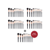 Bh Cosmetics Signature Rose Gold 13 Piece Brush Set  4pc Set + 1 Full Size Product Worth 25% Value Free