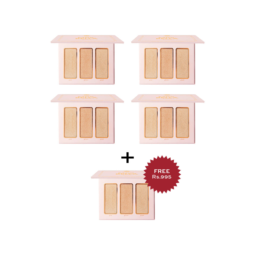 BH Mrs. Bella Goldie 3 Color Highlighter Trio 4pc Set + 1 Full Size Product Worth 25% Value Free