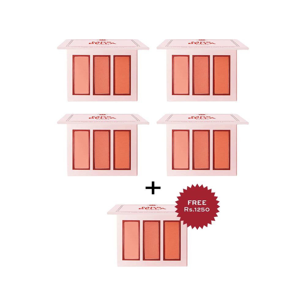 BH Mrs. Bella Peachy 3 Color Blush Trio 4pc Set + 1 Full Size Product Worth 25% Value Free