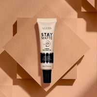 Lamel Foundation Stay Matte №401-Porcelain 4pc Set + 1 Full Size Product Worth 25% Value Free