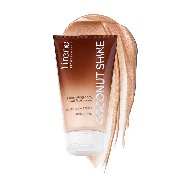 4pc Set + 1 Full Size Product Worth 25% Value Free Lirene Coconut Shine illuminating Body And Face Cream