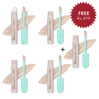 Lamel Oh My Clear Face Concealer №402-Deep Beige 4pc Set + 1 Full Size Product Worth 25% Value Free
