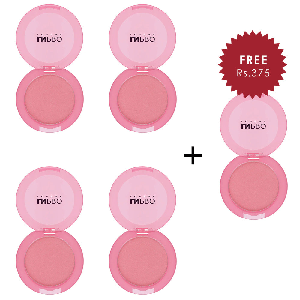 LN Pro Blush Coral-102 4pc Set + 1 Full Size Product Worth 25% Value Free