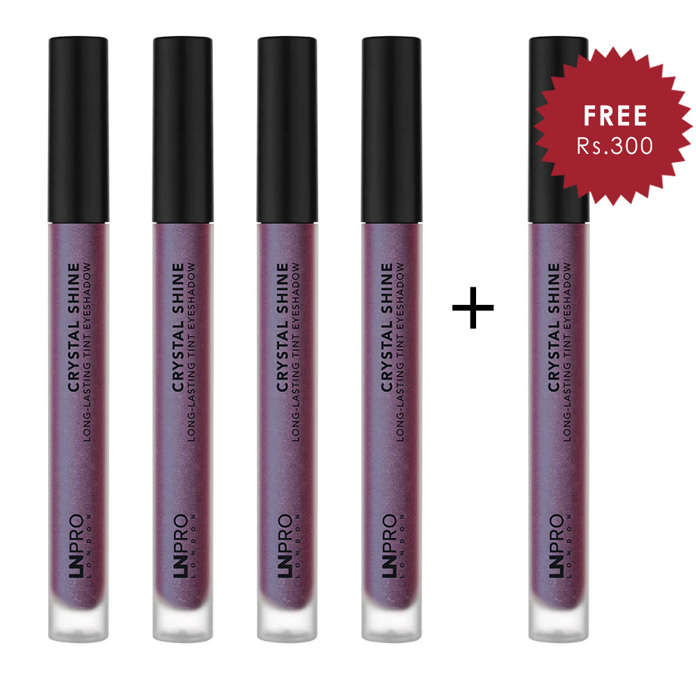LN Pro Сrystal Shine Eyeshadow Pearl-Shine-102 4pc Set + 1 Full Size Product Worth 25% Value Free
