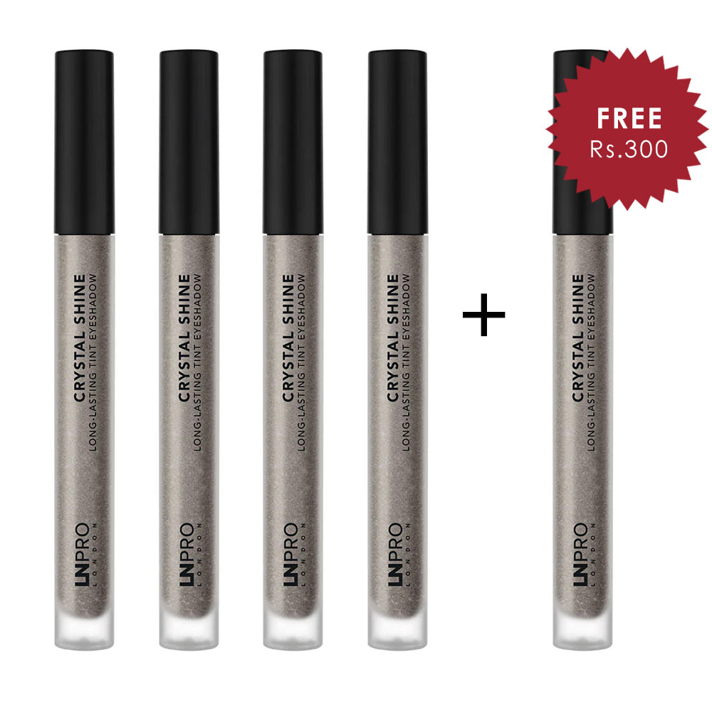 LN Pro Сrystal Shine Eyeshadow Sparkle-Lily-104 4pc Set + 1 Full Size Product Worth 25% Value Free