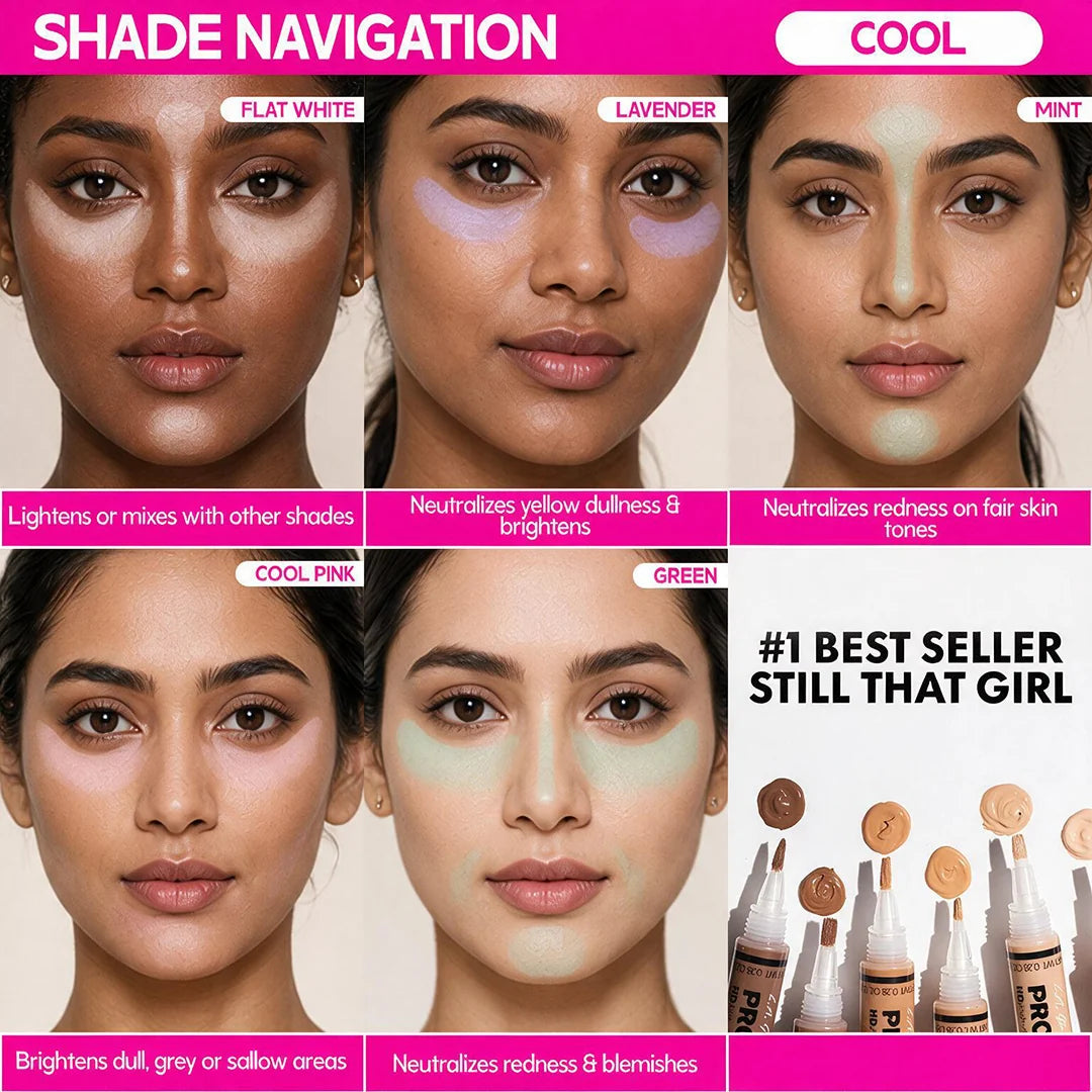 L.A. Girl Hd Pro Conceal-Apricot Corrector 4pc Set + 1 Full Size Product Worth 25% Value Free