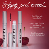 Makeup Revolution Lip Shift Ink Peel Off Lipliner Stain Bitten Cherry 4pc Set + 1 Full Size Product Worth 25% Value Free