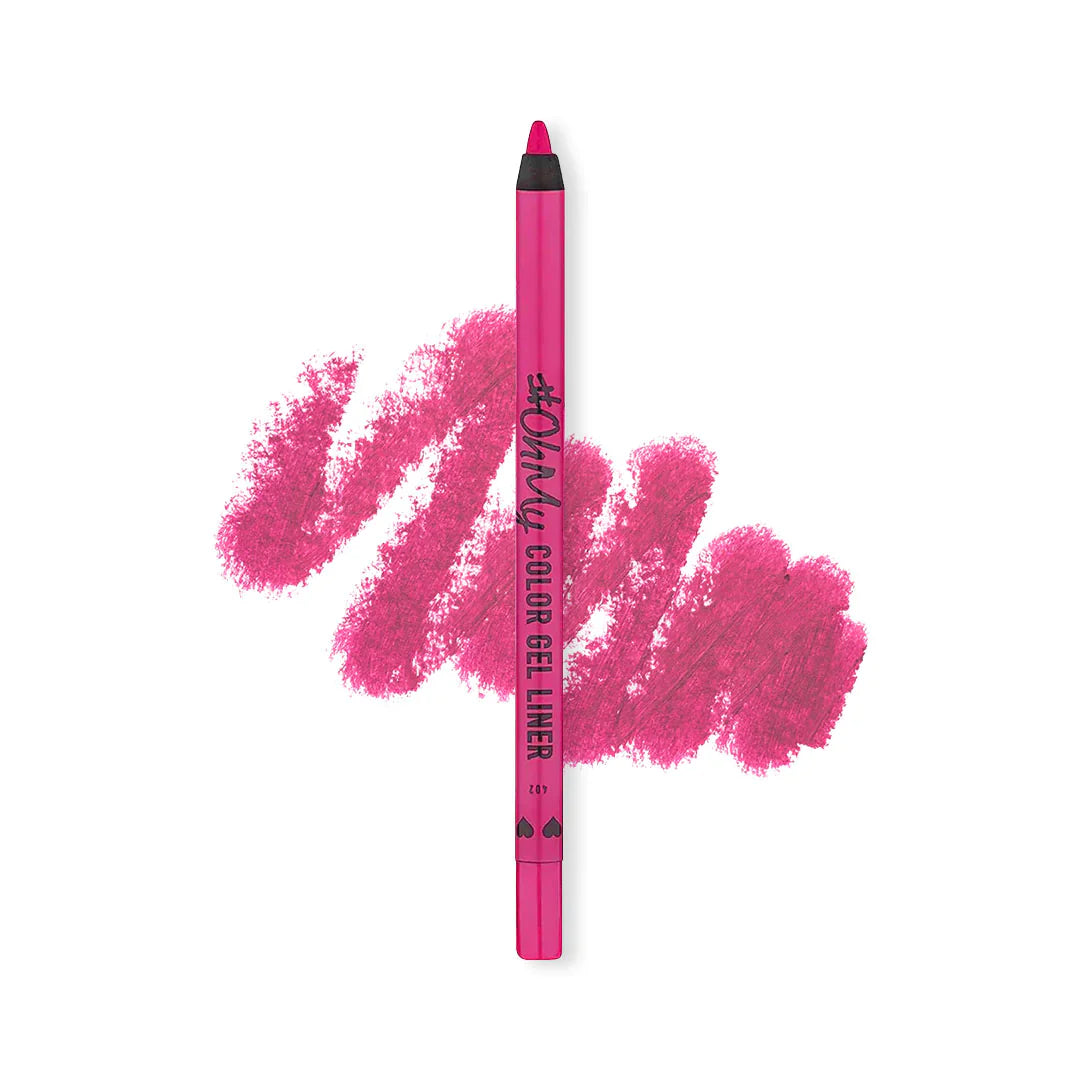 Lamel Long Lasting Oh My Color Gel Eye Liner №402-Pink 4pc Set + 1 Full Size Product Worth 25% Value Free