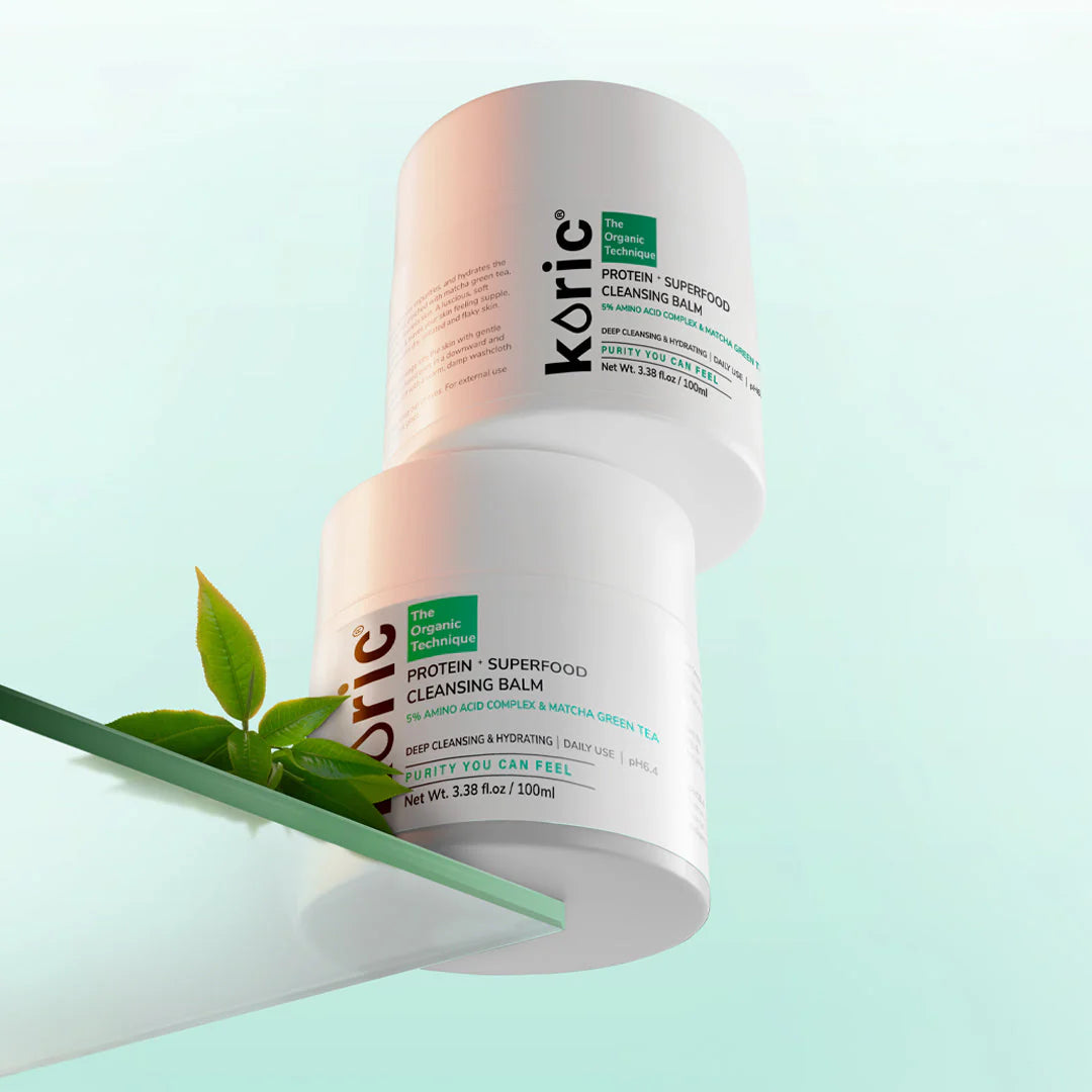 Koric Naturally Nourishing Protein+Superfood Cleansing Balm 3pc Set + 1 Full Size Product Worth Rs 745 Free