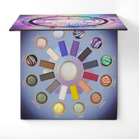 BH Crystal Zodiac 25 Color Eyeshadow & Highlighter Palette 4pc Set + 1 Full Size Product Worth 25% Value Free