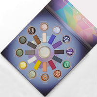 BH Crystal Zodiac 25 Color Eyeshadow & Highlighter Palette 4pc Set + 1 Full Size Product Worth 25% Value Free