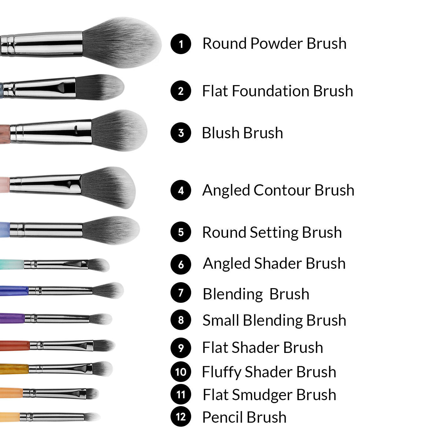 Bh Cosmetics Signature Rose Gold 13 Piece Brush Set  4pc Set + 1 Full Size Product Worth 25% Value Free