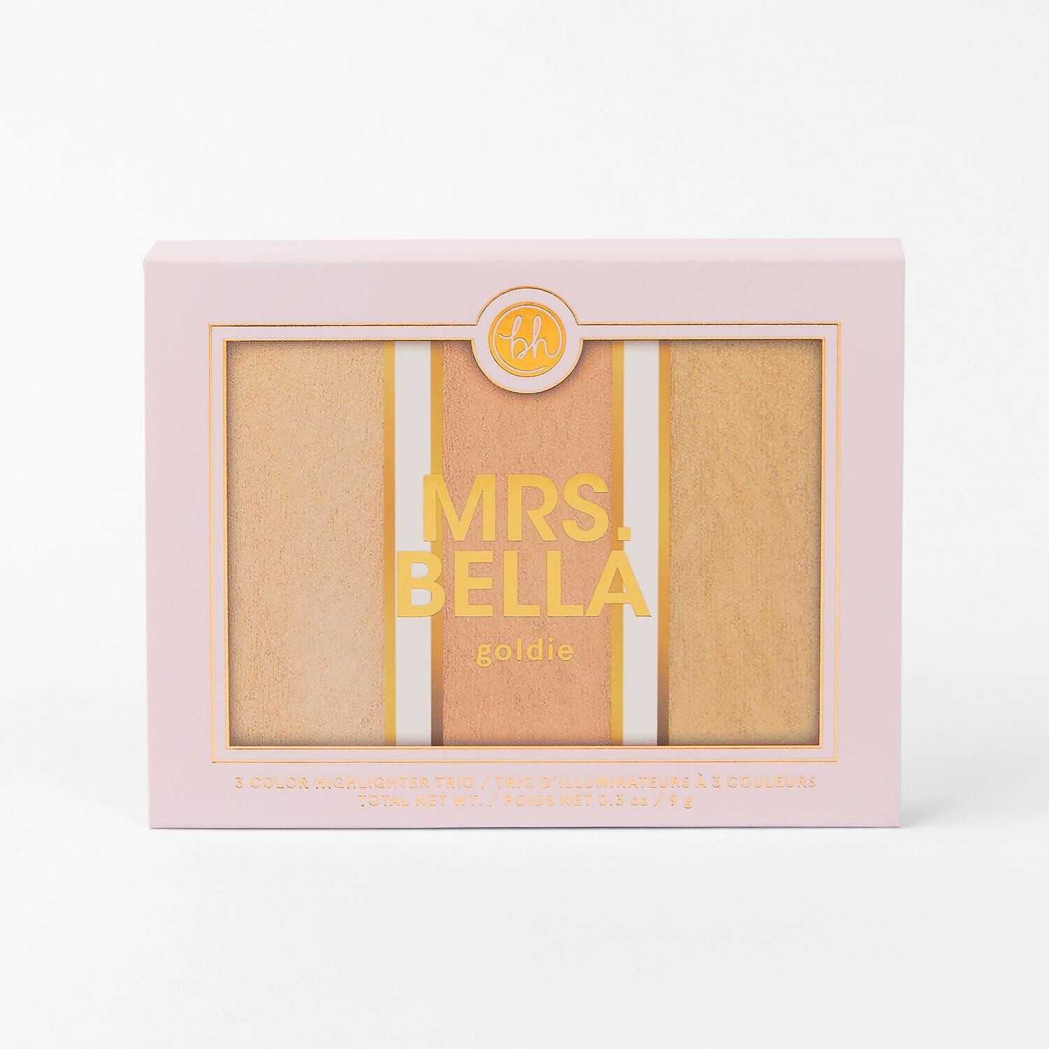 BH Mrs. Bella Goldie 3 Color Highlighter Trio 4pc Set + 1 Full Size Product Worth 25% Value Free