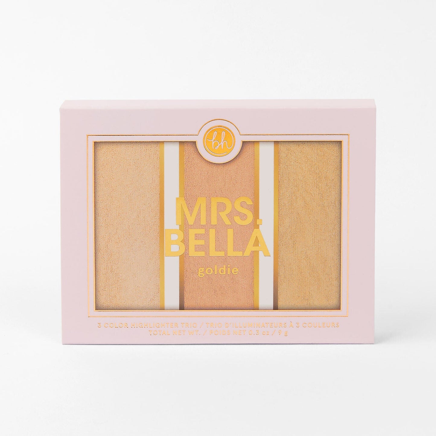 BH Mrs. Bella Goldie 3 Color Highlighter Trio 4pc Set + 1 Full Size Product Worth 25% Value Free