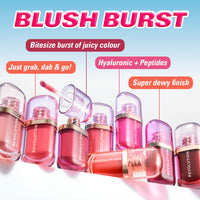 Revolution Superdewy Liquid Blush Burst Watermelon Pop Coral 4pc Set + 1 Full Size Product Worth 25% Value Free