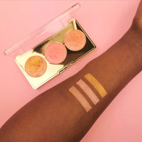 Revolution Pro Blush & Glow Palette Peach Glow 4pc Set + 1 Full Size Product Worth 25% Value Free