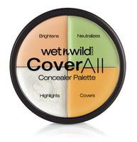 Wet N Wild Cover All Concealer Palette - Color Commentary 4pc Set + 1 Full Size Product Worth 25% Value Free