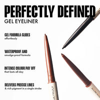 Focallure FA243 Perfectly Defined Gel Eyeliner F03 Light Brown 4pc Set + 1 Full Size Product Worth 25% Value Free