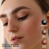 Focallure FA243 Perfectly Defined Gel Eyeliner F03 Light Brown 4pc Set + 1 Full Size Product Worth 25% Value Free