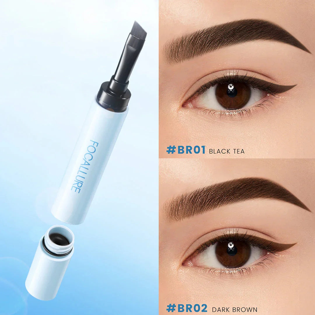 Focallure Lasting Waterproof Brow Pomade Dark Brown 4pc Set + 1 Full Size Product Worth 25% Value Free