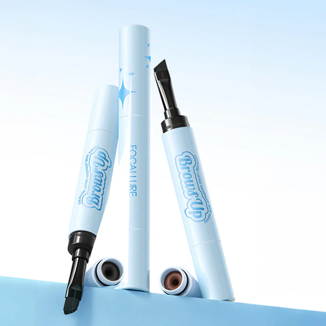 Focallure Lasting Waterproof Brow Pomade Dark Brown 4pc Set + 1 Full Size Product Worth 25% Value Free