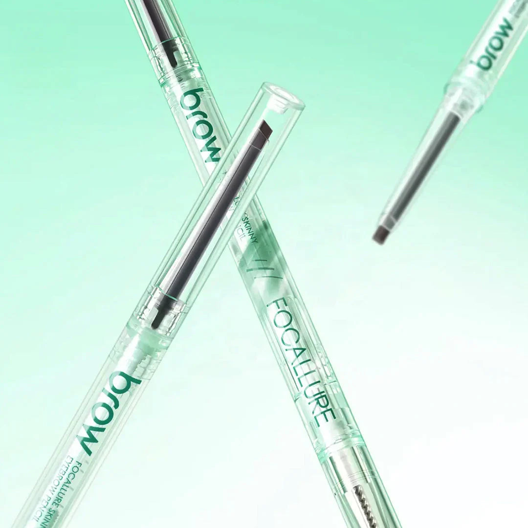 Focallure Skinny 2 in 1 Eyebrow Pencil Chocolate Brown 4pc Set + 1 Full Size Product Worth 25% Value Free