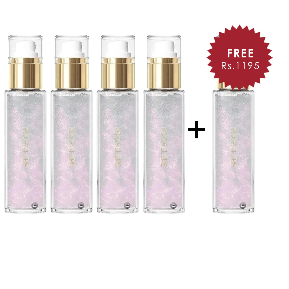 Focallure Diamond Skin Setting Spray- PK01 Magic Potion 4pc Set + 1 Full Size Product Worth 25% Value Free