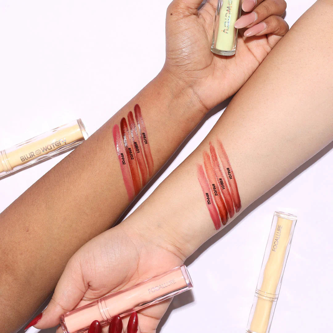 Focallure Color Lasting Lip Tint-#NU01 4pc Set + 1 Full Size Product Worth 25% Value Free
