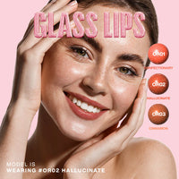 Focallure Sparkling Gem Lip Gloss Stick #OR02 Hallucinate 4pc Set + 1 Full Size Product Worth 25% Value Free