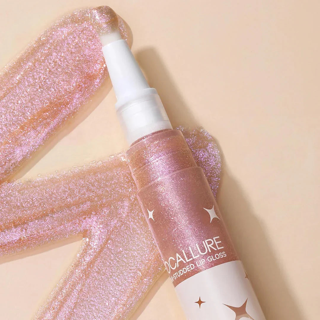 Focallure Star-studded Lip Gloss #CL02 Iridescent 4pc Set + 1 Full Size Product Worth 25% Value Free